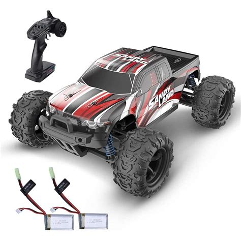 Deerc RC Car High Speed Remote Control Car 1:18 Scale 4WD Off Road Monster Truck with 2 ...