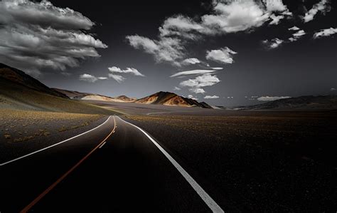 Gray roadway, dark, road, sky, landscape HD wallpaper | Wallpaper Flare