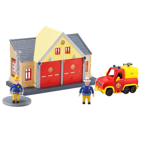 Fireman Sam Fire Station Playset & Venus | Toys & Games - B&M