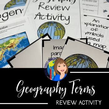 Geography Terms Review Activity by Social Studies Success | TPT