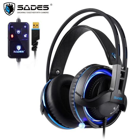 SADES Diablo Realtek Gaming Headset Headphones Surround Sound USB ...