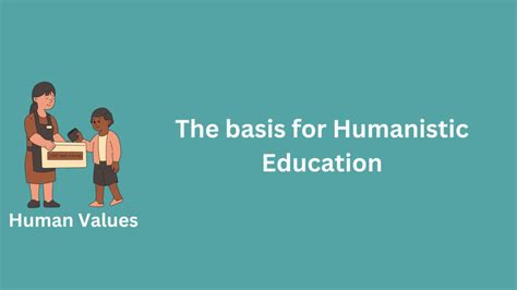 Basis for Humanistic Education - TheCScience