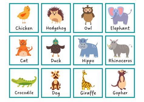 Animales en inglés - UP Master