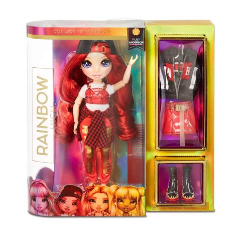 Rainbow High Ruby Anderson – Red Fashion Doll with 2 Outfits in 2021 ...