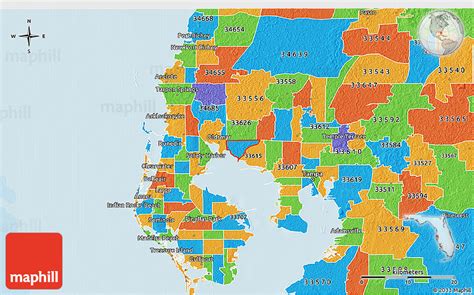 Zip Code Map Hillsborough County – Map Vector