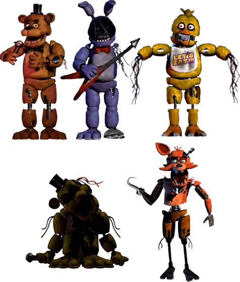 Fnaf 1 Withered Animatronics By Fnafeditorist50 On Deviantart | Images and Photos finder