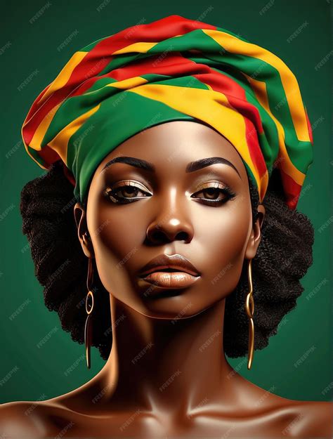 Premium Photo | Real Vector black history month African flag colors