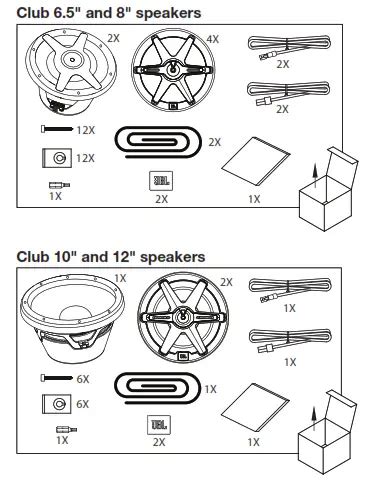 JBL Club 6.5 Inch Marine Speaker Installation Guide