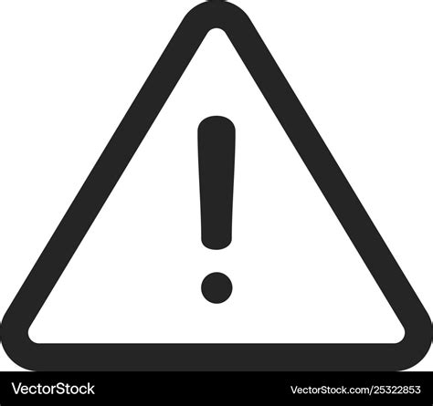 Warning icon Royalty Free Vector Image - VectorStock