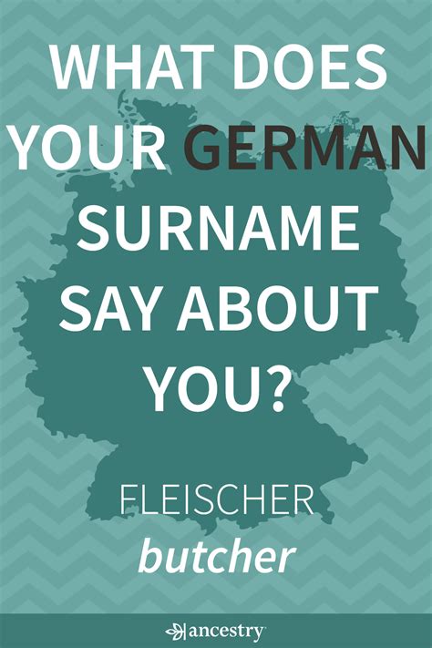 What Does Your German Surname Say About You? Enter Your Last Name To ...