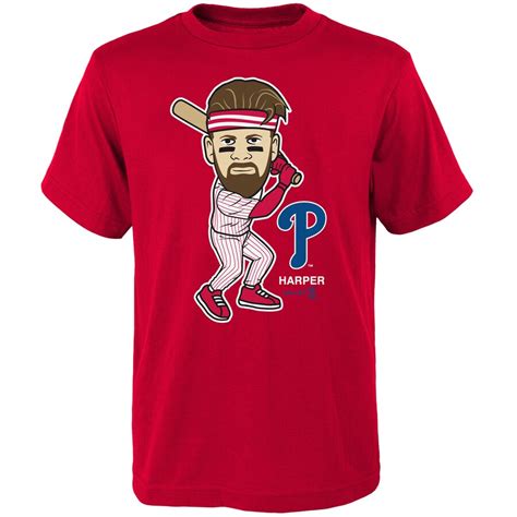 Bryce Harper Philadelphia Phillies Majestic Youth Player Graphic T ...