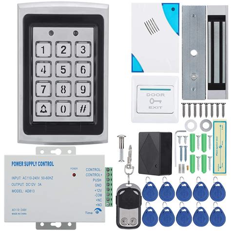 Door Access Control System, Electric Magnetic Door Lock Access Control Card Password Door Home ...