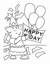 Coloriage Joyeux Anniversaire sketch template