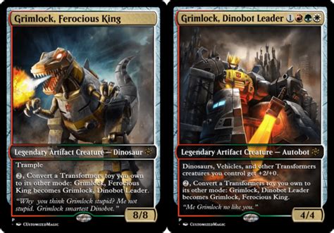 Grimlock, Ferocious King | Magic The Gathering Proxy Cards