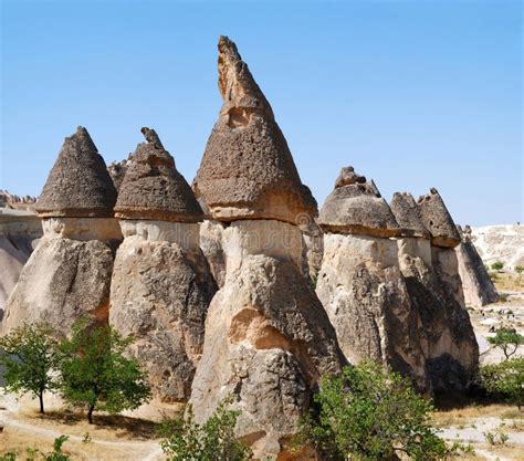 Fairy Chimneys in Cappadocia Stock Photo - Image of outdoors, geological: 7881214