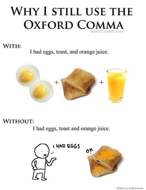 20 Witty Oxford Comma Memes That Highlight The Importance of ...