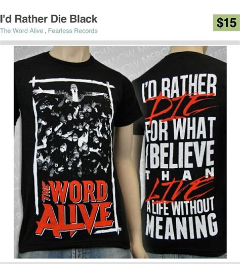 The Word Alive tshirt | Band merch, The word alive, Mens tops