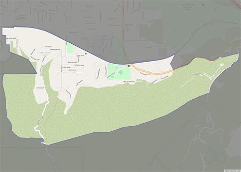 Map of Santa Susana CDP