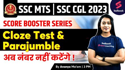 SSC CGL/MTS 2023 | English | Cloze Test & Parajumble | SSC CGL English ...