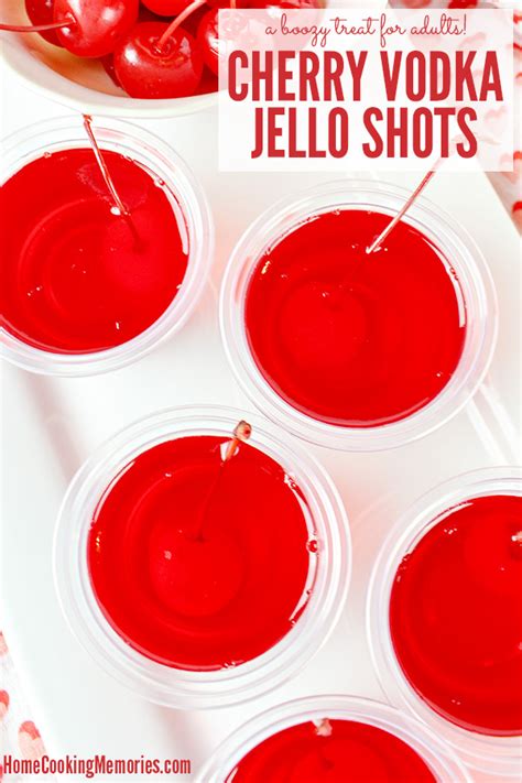 Cherry Vodka Jello Shots Recipe - Home Cooking Memories