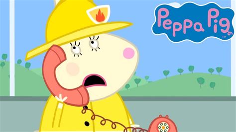 Firefighter Miss Rabbit 🐰🚒 Peppa Pig Official Chanel Family Kids Cartoons - YouTube