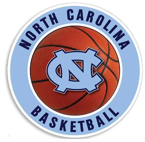 UNC | UNC 3" Basketball Circle Decal | Alumni Hall