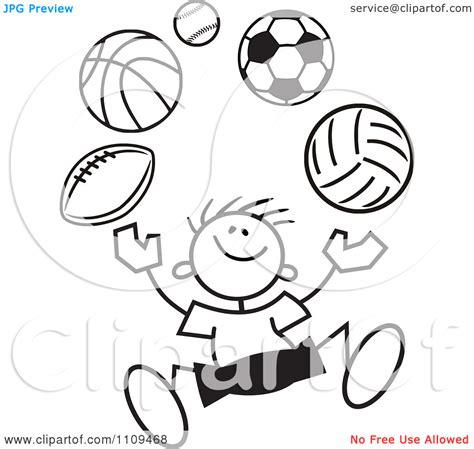 5+ Sports Clipart Black And White - Preview : Flag Football Cli ...