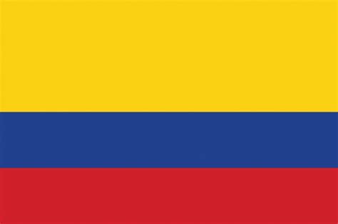 Free vector flag of Colombia