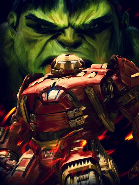 Hulk vs. Hulkbuster Poster - GeekAlerts