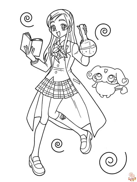 Sparkle with Glitter Force Coloring Pages For Kids