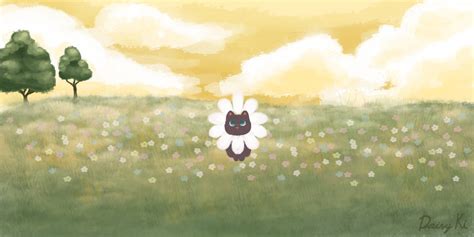 cat in flower field by kkitha on DeviantArt