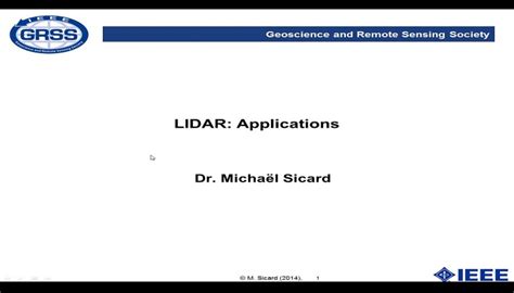 LIDAR: Applications | IEEETV