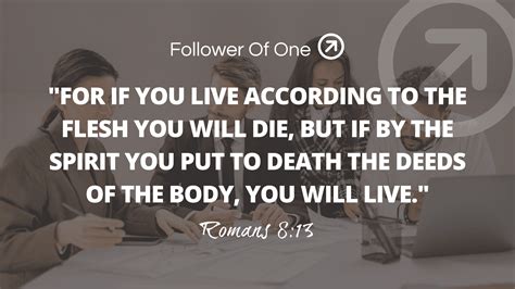 Heirs of God Part 2 How Do You Live - Romans 8:13 - Follower Of One