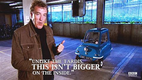 Top Gear's Jeremy Clarkson comparing a tiny blue car to the Tardis.... | Top gear, Top gear ...