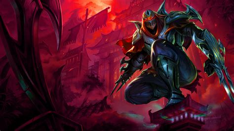 League Of Legends Champion Zed Skin Spotlight Wallpaper For Desktop ...