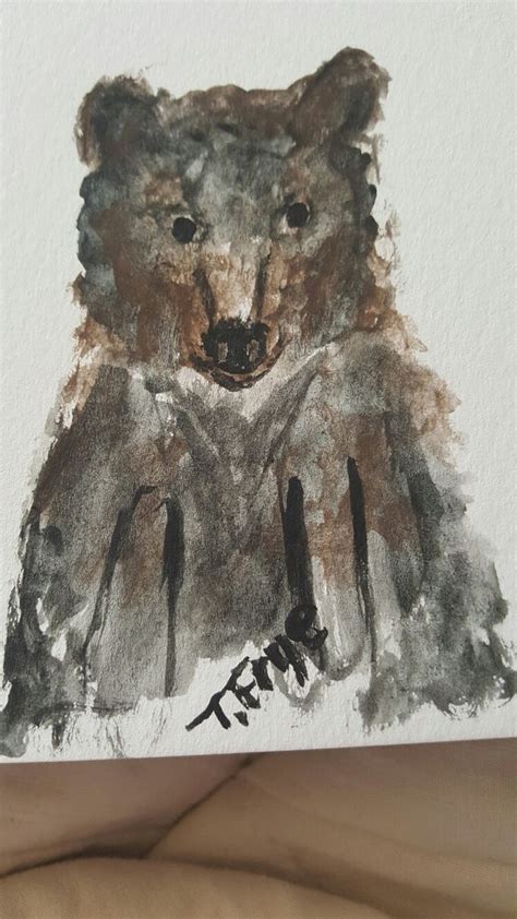 Watercolor Brown bear | Watercolor art, Art, Watercolor