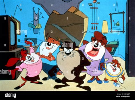 TAZ-MANIA, from left: Molly, Hugh, Tazmanian Devil, Jean, Jake, 1991-1993, © Warner Brothers ...