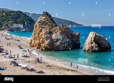 Beaches of Greece, Potistika beach, Volos district, Pelion Stock Photo - Alamy