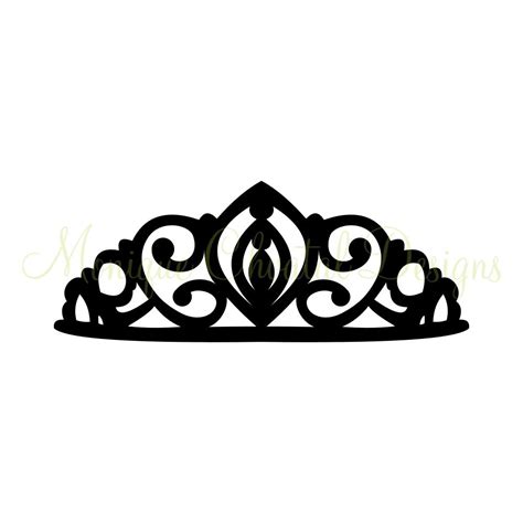 Tiara Outline Clipart - Clipart Suggest | Crown clip art, Silhouette clip art, Crown silhouette