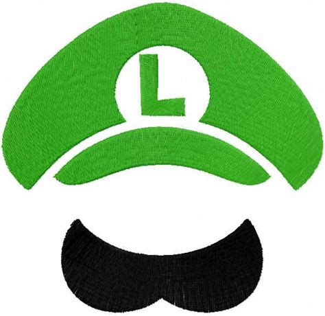 Playful Luigi Cap Embroidery Design