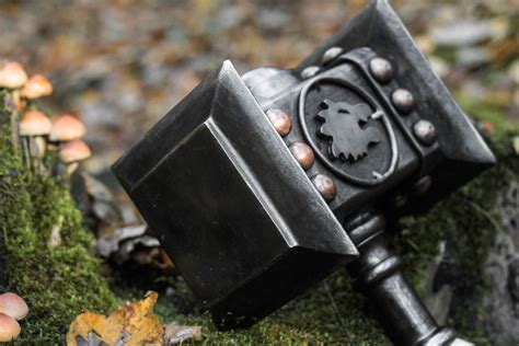 Doomhammer replica, wow hammer, real doomhammer, forged fantasy hammer ...