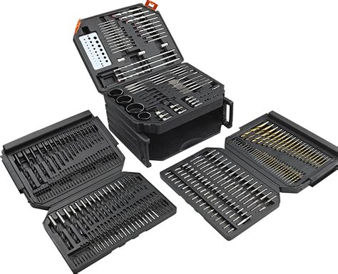 Lumberjack DBS300 Drill Driving Bit Accessory Set 300 Piece with Case ...