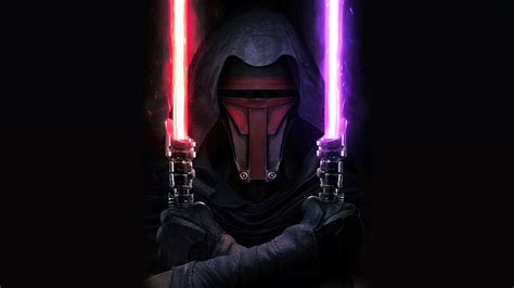 darth revan, lightsaber, star wars, knights of the old republic, game, 4k, pc, HD Wallpaper ...