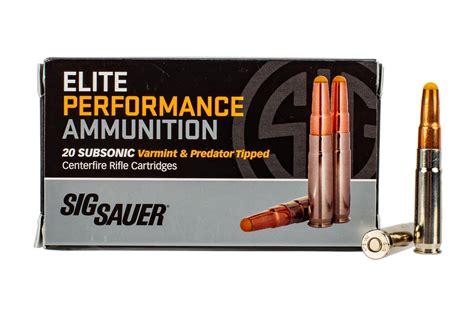 SIG Sauer 300 Blackout Subsonic 205gr Elite Hunter Tipped Ammo - Box of 20 SGE300H2