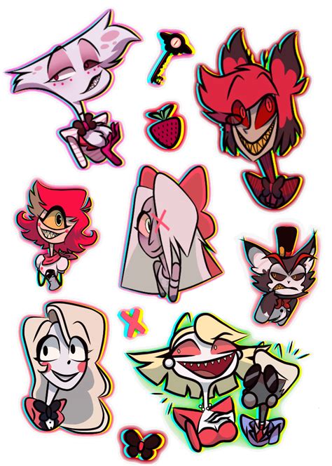 Hazbin Hotel (Stickers!) by moasarki on DeviantArt