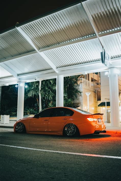 Red Car at Night · Free Stock Photo