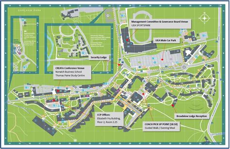 Uea Map Of Campus - Zip Code Map