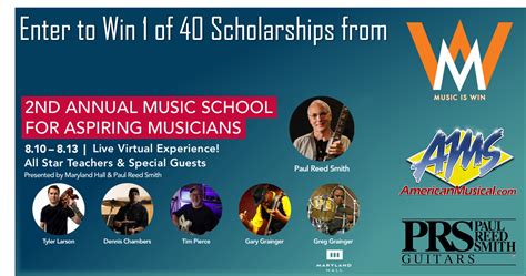 Aspiring Musicians Scholarship Giveaway | Scholarships, Musician, Music school