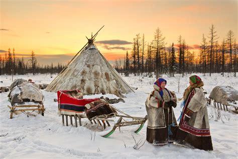 Nenets Nomads, Yamal, Russia jigsaw puzzle in People puzzles on TheJigsawPuzzles.com