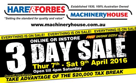 HARE & FORBES MACHINERYHOUSE 3-DAY SALE - Pat Callinan's 4X4 Adventures